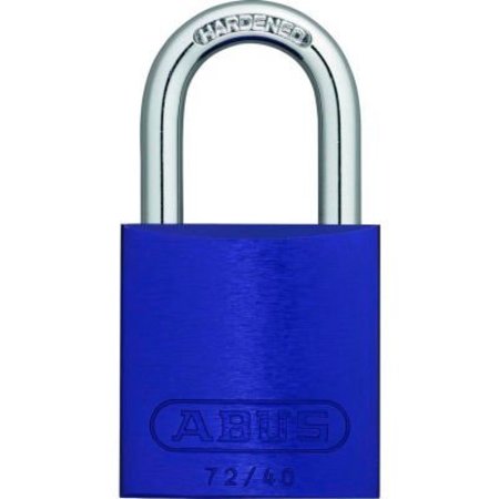 ZING ZING Aluminum Safety Padlock, Keyed Different, 1.5" Shackle, 1-9/16" Body, Blue, 7098 7098